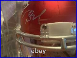 Tom Brady New England Patriots Signed Riddell Blaze Mini Helmet TriStar