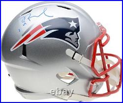 Tom Brady New England Patriots Signed Riddell Rep Helmet (Signed in Blue Paint)