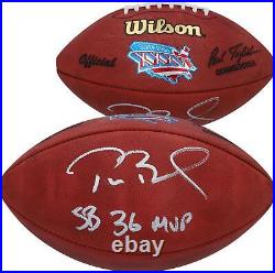 Tom Brady New England Patriots Signed Super Bowl XXXVI Football MVP