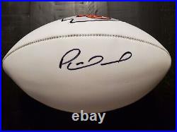 Tom Brady Patrick Mahomes 2 Signed Autographed Football Field Markers COA Chiefs