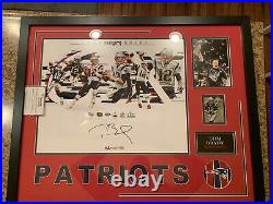 Tom Brady Patriots 16x20 Photo Fanatics Signed Authentic COA In Prof Framing