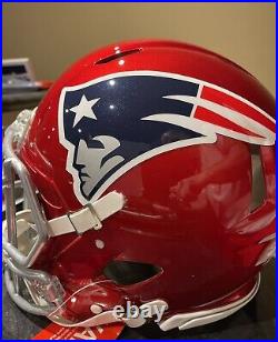 Tom Brady Patriots Autographed inscript Numbered to 12 Authentic Helmet Fanatics