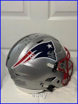 Tom Brady Patriots & Buccaneers Signed Half & Half Speed Flex Authentic Helmet