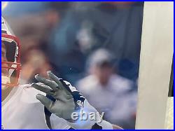 Tom Brady Patriots G. O. A. T Signed Autographed 8X10 GFAA COA # 46035