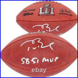 Tom Brady Patriots Super Bowl LI Champs Signed SB LI Pro Football withMVP Insc