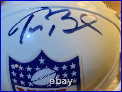 Tom Brady & Payton Manning Autographed NFL Mini Helmet COA