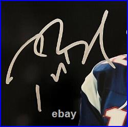 Tom Brady Randy Moss Patriots Dual Signed Spotlight 16x20 Photo Fanatics BAS