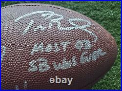 Tom Brady Rob Gronkowski Bucs Patriots Signed Autographed SuperBowl Football COA