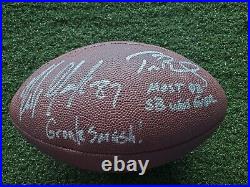 Tom Brady Rob Gronkowski Bucs Patriots Signed Autographed SuperBowl Football COA