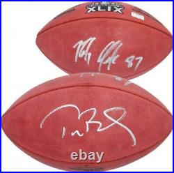 Tom Brady & Rob Gronkowski New England Patriots Signed Super Bowl XLIX Football