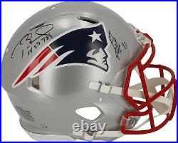 Tom Brady & Rob Gronkowski Patriots Signed Auth Helmet with14 SB TDsInc LE 5of5