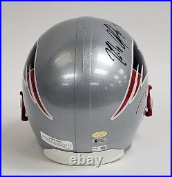 Tom Brady/Rob Gronkowski (Patriots) signed full size helmet-Beckett/Tristar