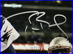 Tom Brady & Rob Gronkowski Signed 16x20 Photo Framed Patriots Auto Fanatics COA