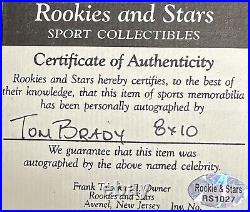 Tom Brady Rookie & Stars Autographed Photo COA EARLY BRADY 2000 01 02