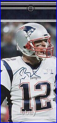 Tom Brady Signed/Auto 23X28 Framed Super Bowl LIII Print With6 SB Rings MUST SEE