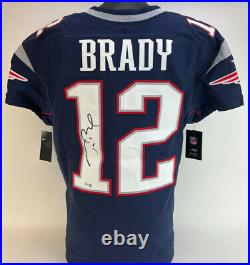 Tom Brady Signed Auto Patriots Nike Elite On Field Authentic Jersey Fanatics Loa