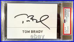 Tom Brady Signed Autograph New England Patriots Tampa Bay Bucs Psa/dna Coa Slab