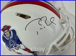 Tom Brady Signed Autographed Full Size Throwback Authentic Helmet Fanatics