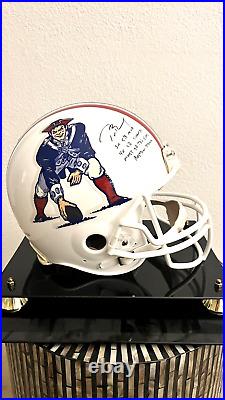 Tom Brady Signed Autographed Fullsize Authentic Patriots Retro Helmet in case