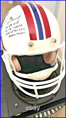 Tom Brady Signed Autographed Fullsize Authentic Patriots Retro Helmet in case