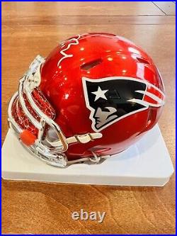 Tom Brady Signed/Autographed NE Patriots Flash Mini Helmet- Fanatics with LOA