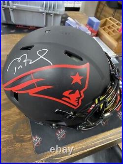 Tom Brady Signed Autographed New England Patriots F/S Speed Helmet COA