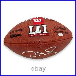 Tom Brady Signed Autographed Super Bowl LI Football with MVP Inscription TriStar