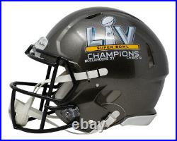 Tom Brady Signed Buccaneers Full Size SB LV Speed Authentic Helmet Fanatics LOA