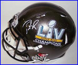 Tom Brady Signed Bucs Super Bowl Speed Full Size Authentic Pro Helmet Fanatics
