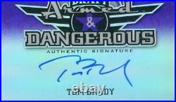 Tom Brady Signed Card 2016 Leaf Metal Draft Prismatic Purple #3/3 Bgs 10 Auto