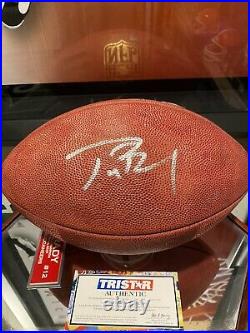 Tom Brady Signed Duke NFL Football Buccaneers Patriots Tristar Certified Coa