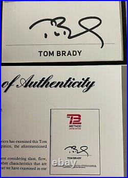 Tom Brady Signed & Framed All 7 Super Bowl Tickets Piece Psa/dna Coa