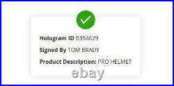 Tom Brady Signed Full Size Authentic On Field Patriots Helmet COA FANATICS +