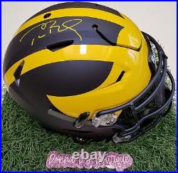Tom Brady Signed Full Size Michigan Speed Flex Authentic Helmet Fanatics Auth
