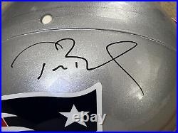 Tom Brady Signed Game VSR-4 Pro Line Full Size Un Used Helmet Tri-Star Patriots