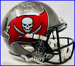 Tom Brady Signed Inscribed SB LV MVP Authentic Speed Helmet Fanatics AA0067774