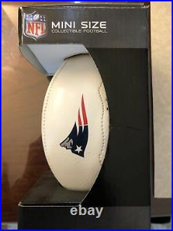 Tom Brady Signed Mini Football In Person with PROOF VIP EVENT 2016 PATRIOTS COA