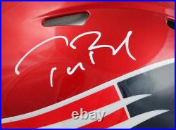 Tom Brady Signed NE Patriots F/S Flash Speed Authentic Helmet-Fanatics/LOA
