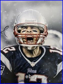 Tom Brady Signed New England Patriots 20x24 Scream Photo Fanatics