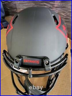 Tom Brady Signed New England Patriots Authentic Eclipse Speed Helmet with4X SB MVP