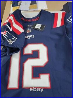 Tom Brady Signed New England Patriots Blue Elite Jersey Fanatics