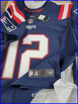 Tom Brady Signed New England Patriots Blue Elite Jersey Fanatics