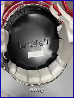 Tom Brady Signed New England Patriots FS Replica Riddell Chrome Helmet Tristar