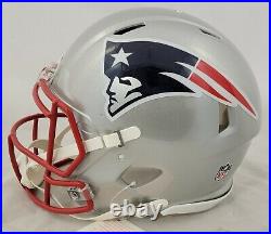 Tom Brady Signed New England Patriots F/s Speed Authentic Helmet Fanatics Coa