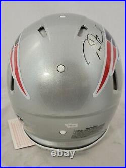 Tom Brady Signed New England Patriots F/s Speed Authentic Helmet Fanatics Coa