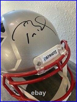 Tom Brady Signed New England Patriots F/s Speed Authentic Helmet Tristar Coa 11