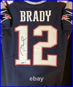 Tom Brady Signed New England Patriots Nike Vapor Elite Jersey. Tristar Steiner