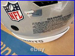 Tom Brady Signed New England Patriots Speed Flex Helmet withPass Rec 10-3-21 Inscr