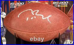 Tom Brady Signed New England Patriots Wilson Duke Football with Shadowbox Fanatics