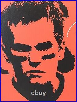 Tom Brady Signed Original Oil Painting 1 Of 1 GOAT Autograph Tristar Buckaneers